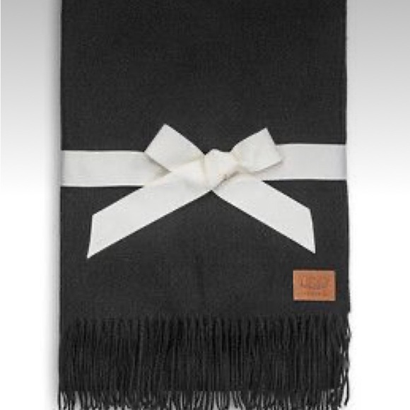 UGG Home wool black Glacier Throw blanket - Picture 1 of 5